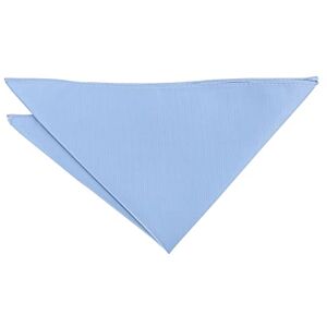 DQT Mouchoir carré de poche en sergé uni pour mariage, Bleu poudré, taille unique - Publicité DQT Mouchoir carré de poche en sergé uni pour mariage, Bleu poudré, taille unique - Publicité