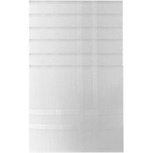 Style Square Mouchoirs pour hommes, 100% coton doux pur, mouchoir à poche, carré, taille 43 x 43 cm, blanc, lot de 6, as-80273 - Publicité Style Square Mouchoirs pour hommes, 100% coton doux pur, mouchoir à poche, carré, taille 43 x 43 cm, blanc, lot de 6, as-80273 - Publicité