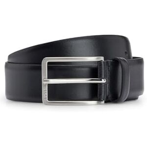 BOSS Hommes Erman-L Sz35 Ceinture en cuir italien avec boucle en métal argenté brossé - Publicité BOSS Hommes Erman-L Sz35 Ceinture en cuir italien avec boucle en métal argenté brossé - Publicité