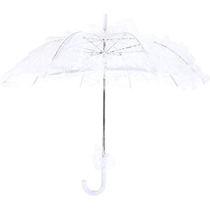 Lazmin Parapluie coton dentelle de mariée parapluie, dame femmes dentelle parapluie décoration de fête de mariage photographie utiliser(blanc) - Publicité Lazmin Parapluie coton dentelle de mariée parapluie, dame femmes dentelle parapluie décoration de fête de mariage photographie utiliser(blanc) - Publicité