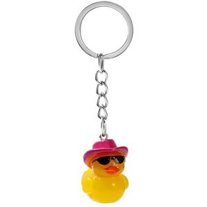 Cenifin Porte-clés canard jaune/crochet d'oreille charme canard jaune/boucles d'oreilles pendantes porte-clés élégant pour les amateurs de mode, Rose, Pendant 1 - Publicité Cenifin Porte-clés canard jaune/crochet d'oreille charme canard jaune/boucles d'oreilles pendantes porte-clés élégant pour les amateurs de mode, Rose, Pendant 1 - Publicité
