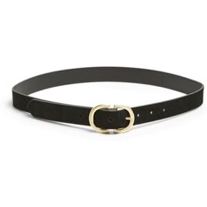 Pieces Femme Pcjuva Suede Jeans Belt Noos Ceinture, Black Detail:w Brushed Gold Buckle, 90 EU - Publicité Pieces Femme Pcjuva Suede Jeans Belt Noos Ceinture, Black Detail:w Brushed Gold Buckle, 90 EU - Publicité