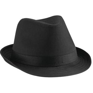 Beechfield Chapeau Fedora Unisexe (S/M) (Noir) - Publicité Beechfield Chapeau Fedora Unisexe (S/M) (Noir) - Publicité
