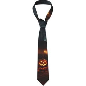 WHJYYXDE Cravate en soie pour homme avec motif d'horreur d'Halloween Bon sens vertical Convient pour les réunions d'affaires quotidiennes, noir, taille unique - Publicité WHJYYXDE Cravate en soie pour homme avec motif d'horreur d'Halloween Bon sens vertical Convient pour les réunions d'affaires quotidiennes, noir, taille unique - Publicité