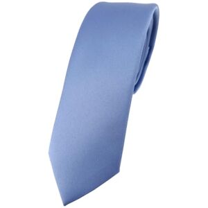 TigerTie Cravate fine unie Largeur de la cravate : 5,5 cm, Bleu pastel, Taille Unique - Publicité TigerTie Cravate fine unie Largeur de la cravate : 5,5 cm, Bleu pastel, Taille Unique - Publicité