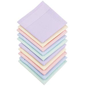 HOULIFE Femme Mouchoirs Tissu Uni en Pur Coton 40 X 40cm pour Usage Quotidien Lot de 5 Pièces,Multicolore,Taille unique - Publicité HOULIFE Femme Mouchoirs Tissu Uni en Pur Coton 40 X 40cm pour Usage Quotidien Lot de 5 Pièces,Multicolore,Taille unique - Publicité