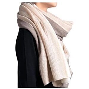 SERUMY Écharpes Tricotées Écharpe en Laine en Cachemire Tricotée Femmes Soft War Long Wrap Scharf d'hiver pour Femmes Couvertures Foulard Volées-1,190-70Cm - Publicité SERUMY Écharpes Tricotées Écharpe en Laine en Cachemire Tricotée Femmes Soft War Long Wrap Scharf d'hiver pour Femmes Couvertures Foulard Volées-1,190-70Cm - Publicité