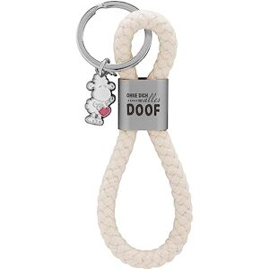 Sheepworld Porte-clés Loop Motif « Ohne dich ist alles doof » Pendentif composé d'une boucle tressée, avec motif imprimé « Ohne dich ist alles doof, mit Schaf-Charm », multicolore, 12 cm, - Publicité Sheepworld Porte-clés Loop Motif « Ohne dich ist alles doof » Pendentif composé d'une boucle tressée, avec motif imprimé « Ohne dich ist alles doof, mit Schaf-Charm », multicolore, 12 cm, - Publicité