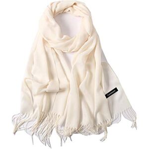 freesiom Echarpe Unisexe Homme Femme Hiver Chaude Longue Couleur Uni Frange Châle Foulard Tour Cache Cou Mode Simple Elegant Douce Automne Cadeau Anniversaire Noel (Beige) - Publicité freesiom Echarpe Unisexe Homme Femme Hiver Chaude Longue Couleur Uni Frange Châle Foulard Tour Cache Cou Mode Simple Elegant Douce Automne Cadeau Anniversaire Noel (Beige) - Publicité
