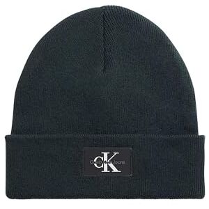 Calvin Klein Cap CKJ Monologo Rubber Beanie Thyme Vert foncé - Publicité Calvin Klein Cap CKJ Monologo Rubber Beanie Thyme Vert foncé - Publicité