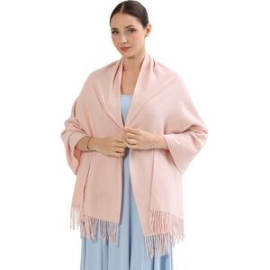 ACNCN Écharpe en cachemire pour femmes Châle Pashmina Étoles 300g Extra Large Écharpes épaisses en cachemire pour l'hiver, rose pâle, 200cm*70cm - Publicité ACNCN Écharpe en cachemire pour femmes Châle Pashmina Étoles 300g Extra Large Écharpes épaisses en cachemire pour l'hiver, rose pâle, 200cm*70cm - Publicité