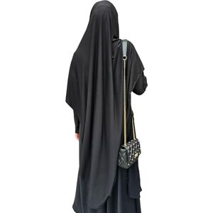 Yaqeen Jersey Khimar Coupe diamant Hijab long pour femme musulmane 1 pièce Écharpe de tête Lycra Robe de prière musulmane Châles, Noir , Taille unique - Publicité Yaqeen Jersey Khimar Coupe diamant Hijab long pour femme musulmane 1 pièce Écharpe de tête Lycra Robe de prière musulmane Châles, Noir , Taille unique - Publicité