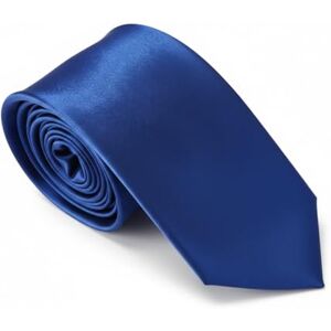 OUTLETISSIMO® Cravate bleue électrique accessoire élégant décontracté unisexe ruban satin 150 cm x 5 cm couleur unie, bleu, taille unique - Publicité OUTLETISSIMO® Cravate bleue électrique accessoire élégant décontracté unisexe ruban satin 150 cm x 5 cm couleur unie, bleu, taille unique - Publicité