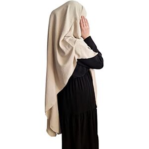 Yaqeen Khimar Hijab long triangle pour femme musulmane 1 pièce Matériau foulard en crêpe doux Chadors Arabie Robe de prière islamique Châles musulmans Couvre-corps, beige, Taille unique - Publicité Yaqeen Khimar Hijab long triangle pour femme musulmane 1 pièce Matériau foulard en crêpe doux Chadors Arabie Robe de prière islamique Châles musulmans Couvre-corps, beige, Taille unique - Publicité