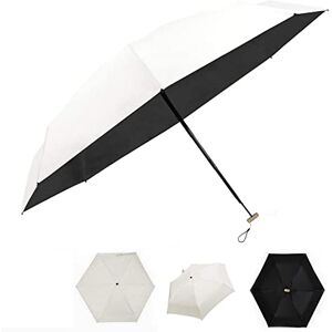 Vinmooog Mini parapluie de poche Parapluie Pliant Ultra Léger Pliable en Caoutchouc Parasols Ensoleillé Voyage Imperméable Coupe-Vent Blanc Crème - Publicité Vinmooog Mini parapluie de poche Parapluie Pliant Ultra Léger Pliable en Caoutchouc Parasols Ensoleillé Voyage Imperméable Coupe-Vent Blanc Crème - Publicité