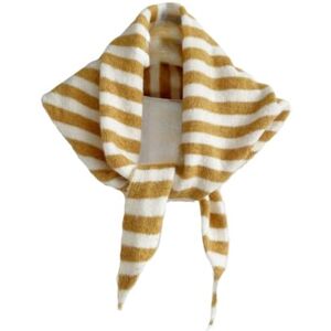 ThiCc Écharpe triangulaire tricotée à rayures pour femme – Y2k – Écharpe esthétique châle confortable cache-cou polyvalent Cottagecore Streetwear élégant pour l'automne et l'hiver, jaune, M - Publicité ThiCc Écharpe triangulaire tricotée à rayures pour femme – Y2k – Écharpe esthétique châle confortable cache-cou polyvalent Cottagecore Streetwear élégant pour l'automne et l'hiver, jaune, M - Publicité