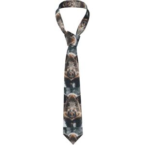 Anceky Cravate pour homme en coton avec motif de sanglier, 3,1 pouces, classique, pour mariage, fête, remise de diplôme, affaires - Publicité Anceky Cravate pour homme en coton avec motif de sanglier, 3,1 pouces, classique, pour mariage, fête, remise de diplôme, affaires - Publicité