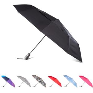 totes Parapluie pliable homme et femme avec ouverture automatique, protection solaire et coupe-vent, noir, 43" Canopy - Publicité totes Parapluie pliable homme et femme avec ouverture automatique, protection solaire et coupe-vent, noir, 43" Canopy - Publicité