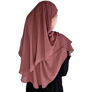 Yaqeen Hijab Khimar court en mousseline de soie 2 couches Coupe diamant Triangle Hijab Écharpe musulmane Chadors Arabie, robe de prière islamique Foulard musulman, rouge, Einheitsgr� - Publicité Yaqeen Hijab Khimar court en mousseline de soie 2 couches Coupe diamant Triangle Hijab Écharpe musulmane Chadors Arabie, robe de prière islamique Foulard musulman, rouge, Einheitsgr� - Publicité