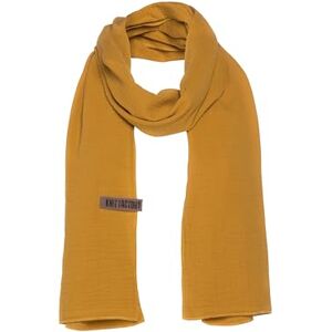 Knit Factory Écharpe mousseline Liv Foulard mousseline Châle femme Écharpe pour le printemps et l'été Ocre 100% coton organique 200x50 cm - Publicité Knit Factory Écharpe mousseline Liv Foulard mousseline Châle femme Écharpe pour le printemps et l'été Ocre 100% coton organique 200x50 cm - Publicité