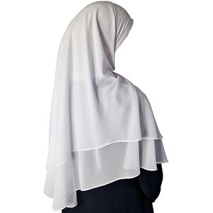 Yaqeen Hijab court en mousseline Khimar à 2 couches Hijab à coupe diamant Triangle pour femme musulmane écharpe en une pièce foulard Chadors Arabie Robe de prière islamique Châles musulmans, blanc - Publicité Yaqeen Hijab court en mousseline Khimar à 2 couches Hijab à coupe diamant Triangle pour femme musulmane écharpe en une pièce foulard Chadors Arabie Robe de prière islamique Châles musulmans, blanc - Publicité