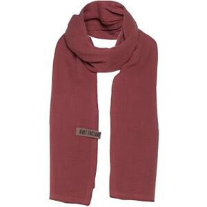 Knit Factory Écharpe mousseline Liv Foulard mousseline Châle femme Écharpe pour le printemps et l'été Stone Red 100% coton organique 200x50 cm - Publicité Knit Factory Écharpe mousseline Liv Foulard mousseline Châle femme Écharpe pour le printemps et l'été Stone Red 100% coton organique 200x50 cm - Publicité