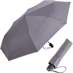 Knirps parapluie I.200 Medium Duomatic en gris foncé avec poche parapluie I petit parapluie de poche avec bouton poussoir I parapluie automatique I parapluie de poche léger & résistant aux tempêtes - Publicité Knirps parapluie I.200 Medium Duomatic en gris foncé avec poche parapluie I petit parapluie de poche avec bouton poussoir I parapluie automatique I parapluie de poche léger & résistant aux tempêtes - Publicité