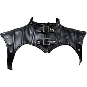 Vynetra Femmes Steampunk Gothique Cuir Costume Vestes Épaule Boléro Armures Punk Tour de Cou Chevalier Châle en Cuir Shrug Armures Hommes Poitrine, Noir , XL - Publicité Vynetra Femmes Steampunk Gothique Cuir Costume Vestes Épaule Boléro Armures Punk Tour de Cou Chevalier Châle en Cuir Shrug Armures Hommes Poitrine, Noir , XL - Publicité