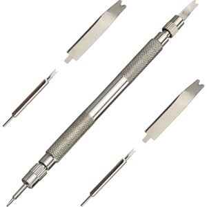 SAMANTHAHALLLTD Outil d'horloger Outils pour barrettes à ressort Outil de retrait de barrettes à ressort Poignée en acier inoxydable pour ajuster les barrettes à ressort et les barres à ressort - Publicité SAMANTHAHALLLTD Outil d'horloger Outils pour barrettes à ressort Outil de retrait de barrettes à ressort Poignée en acier inoxydable pour ajuster les barrettes à ressort et les barres à ressort - Publicité