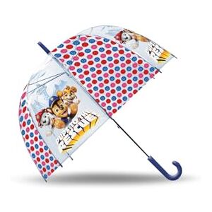 Kids Licensing Parapluie transparent manuel type cloche de 46 cm Pat' Patrouille pour enfants - Publicité Kids Licensing Parapluie transparent manuel type cloche de 46 cm Pat' Patrouille pour enfants - Publicité