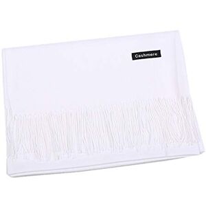 freesiom Echarpe Unisexe Homme Femme Hiver Automne Chaude Cachemire Longue Couleur Uni Frange Châle Foulard Tour Cache Cou Mode Simple Elegant Douce (Blanc) - Publicité freesiom Echarpe Unisexe Homme Femme Hiver Automne Chaude Cachemire Longue Couleur Uni Frange Châle Foulard Tour Cache Cou Mode Simple Elegant Douce (Blanc) - Publicité