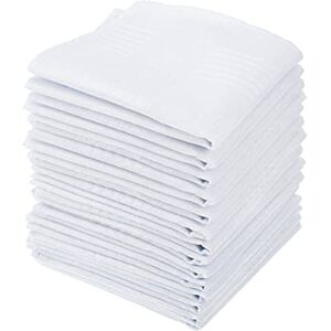 DODUOS 15PCS 40 * 40cm Mouchoir en Coton Blanc,Grand Carré de Poche pour Homme,Mouchoir pour Hommes,Mouchoirs pour Homme,Mouchoirs pour Hommes Carrés,pour Mariage,Fête,Autres Occasions - Publicité DODUOS 15PCS 40 * 40cm Mouchoir en Coton Blanc,Grand Carré de Poche pour Homme,Mouchoir pour Hommes,Mouchoirs pour Homme,Mouchoirs pour Hommes Carrés,pour Mariage,Fête,Autres Occasions - Publicité