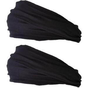 CHARM Homme Élastique Bandana Bandeau Japonais Femme Cheveux Longs Tête Dreads Enrouler Noir 2pk - Publicité CHARM Homme Élastique Bandana Bandeau Japonais Femme Cheveux Longs Tête Dreads Enrouler Noir 2pk - Publicité