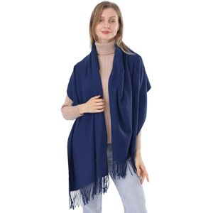 ACNCN Écharpe en cachemire pour femmes Châle Pashmina Étoles 300g Extra Large Écharpes épaisses en cachemire pour l'hiver, bleu marine, 200cm*70cm - Publicité ACNCN Écharpe en cachemire pour femmes Châle Pashmina Étoles 300g Extra Large Écharpes épaisses en cachemire pour l'hiver, bleu marine, 200cm*70cm - Publicité