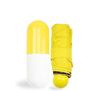 OuLi Store® Parapluie Pliant Ultra-léger 210T Mini Crème Capsules Parapluie Caoutchouc Pliante Parapluie Ensoleillé Parapluies de Voyage (Jaune) - Publicité OuLi Store® Parapluie Pliant Ultra-léger 210T Mini Crème Capsules Parapluie Caoutchouc Pliante Parapluie Ensoleillé Parapluies de Voyage (Jaune) - Publicité