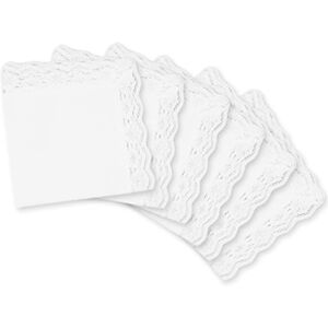 SZCXDKJ Femme Mouchoirs en 100% Coton 10x10''/25x25cm Dentelle Doux Blanc pour Mariage Lot de 6 Pièces - Publicité SZCXDKJ Femme Mouchoirs en 100% Coton 10x10''/25x25cm Dentelle Doux Blanc pour Mariage Lot de 6 Pièces - Publicité