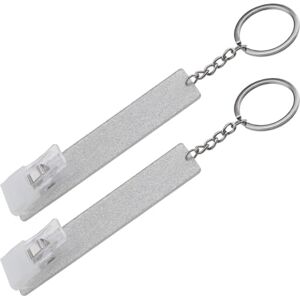 VGOL 2pcs Attrape-cartes Porte-clés Extracteur de Carte Crédit pour Porte-clés à Ongles Longs Attrape-cartes de Débit en Alliage Acrylique pour Poche de Portefeuille, Argent - Publicité VGOL 2pcs Attrape-cartes Porte-clés Extracteur de Carte Crédit pour Porte-clés à Ongles Longs Attrape-cartes de Débit en Alliage Acrylique pour Poche de Portefeuille, Argent - Publicité