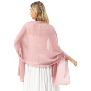 Bridesmay Femme écharpe Châle Foulard Etole Pashmina en Mousseline unicolore pour Robe de Soirée Mariage Mariée Cérémonie Cocktail Blush S - Publicité Bridesmay Femme écharpe Châle Foulard Etole Pashmina en Mousseline unicolore pour Robe de Soirée Mariage Mariée Cérémonie Cocktail Blush S - Publicité