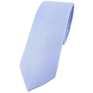 TigerTie Cravate fine design, unie, 100 % coton, largeur de la cravate : 6 cm, bleu, Krawattengröße: ca. Länge 150 cm, Breite 6 cm - Publicité TigerTie Cravate fine design, unie, 100 % coton, largeur de la cravate : 6 cm, bleu, Krawattengröße: ca. Länge 150 cm, Breite 6 cm - Publicité