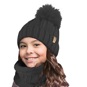 TOSKATOK Enfants Filles Hiver côtes Point de Graine Thermique Chaud Confortable Polaire doublé Cache-Cou Snood écharpe avec Chapeau Ensemble-Taille Unique - Publicité TOSKATOK Enfants Filles Hiver côtes Point de Graine Thermique Chaud Confortable Polaire doublé Cache-Cou Snood écharpe avec Chapeau Ensemble-Taille Unique - Publicité