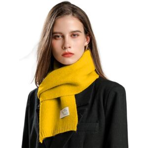 Xifrika Écharpe Femme en Tricot Doux sans Franges – Couleur Jaune – Élégante, Chaude et Confortable – Châle d’Hiver Taille 160x20 cm - Publicité Xifrika Écharpe Femme en Tricot Doux sans Franges – Couleur Jaune – Élégante, Chaude et Confortable – Châle d’Hiver Taille 160x20 cm - Publicité