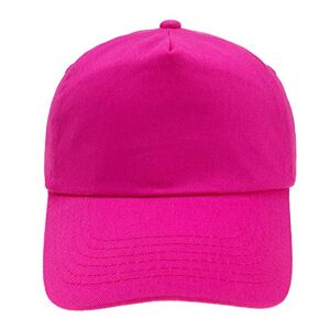 4sold Casquette Unisexe Broderie Coton Baseball Cap GarçOns Filles Snapback Hip Hop Flat Hat Bonnet (Fuschia) - Publicité