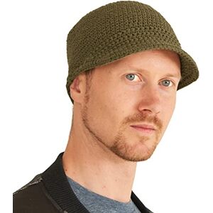 CHARM Chapeau Homme Bonnet À Visiere Casquette Femme Hiver 100% Coton Crochet Calot Crâne avec Bord Kufi Chimio À Rebord Abat-Jour Style Surfeur Plage Kaki - Publicité CHARM Chapeau Homme Bonnet À Visiere Casquette Femme Hiver 100% Coton Crochet Calot Crâne avec Bord Kufi Chimio À Rebord Abat-Jour Style Surfeur Plage Kaki - Publicité