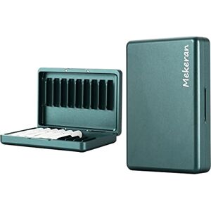 Mekeran Boîte de rangement en alliage d'aluminium pour iQOS Heets/cigarettes, étui de protection rigide pour la vie quotidienne et les voyages (vert) - Publicité Mekeran Boîte de rangement en alliage d'aluminium pour iQOS Heets/cigarettes, étui de protection rigide pour la vie quotidienne et les voyages (vert) - Publicité
