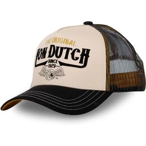 Von Dutch Casquette Homme & Femme The Original, Casquette Trucker Ajustable avec Snapback, Beige Taille TU - Publicité Von Dutch Casquette Homme & Femme The Original, Casquette Trucker Ajustable avec Snapback, Beige Taille TU - Publicité