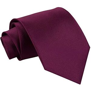 DQT Cravate Satin Prune - Publicité DQT Cravate Satin Prune - Publicité