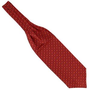 Tony & Paul. Foulard Ascot. Sofia, Soie. Rouge Vermillon carreaux FABRIQUE EN ITALIE. Publicité Tony & Paul. Foulard Ascot. Sofia, Soie. Rouge Vermillon carreaux FABRIQUE EN ITALIE. Publicité