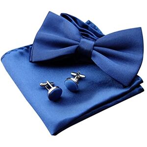 BEIIEB 1 ensemble nœud papillon et mouchoir avec boutons de manchette 1 boîte cadeau Nœud papillon homme Nœud papillon réglable Convient banquet mariage avec costume, smoking, Bleu marine - Publicité BEIIEB 1 ensemble nœud papillon et mouchoir avec boutons de manchette 1 boîte cadeau Nœud papillon homme Nœud papillon réglable Convient banquet mariage avec costume, smoking, Bleu marine - Publicité