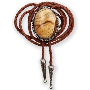 Himongoo Cravate Bolo en Pierre Précieuse Naturelle Cravate de Mariage en Cuir Marron pour Homme Femme Cravate Bolo de Style Western, grès, M - Publicité Himongoo Cravate Bolo en Pierre Précieuse Naturelle Cravate de Mariage en Cuir Marron pour Homme Femme Cravate Bolo de Style Western, grès, M - Publicité