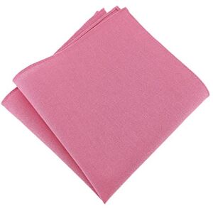 TigerTie Mouchoir de poche 100 % coton uni rose Taille unique pour homme élégant - Publicité TigerTie Mouchoir de poche 100 % coton uni rose Taille unique pour homme élégant - Publicité